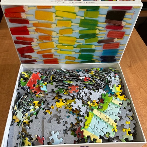 Puzzle Popscicle rainbow 1,000 pieces colorful - Picture 3 of 3